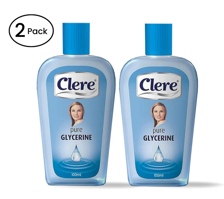 CLERE 100% Pure Glycerin Liquid for Versatile Body Skin Care, Glycerine for Face Moisturizes Dry Skin & Softens, Glycerol Reduces Stretch Marks