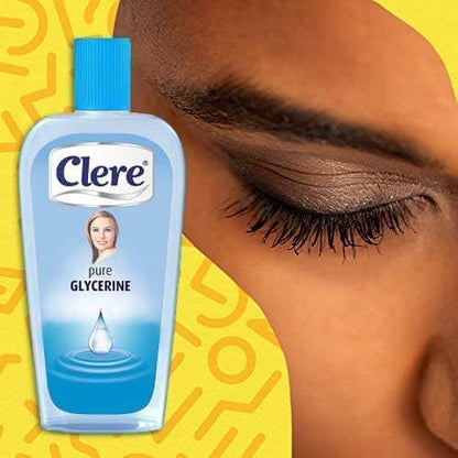 CLERE 100% Pure Glycerin Liquid for Versatile Body Skin Care, Glycerine for Face Moisturizes Dry Skin & Softens, Glycerol Reduces Stretch Marks