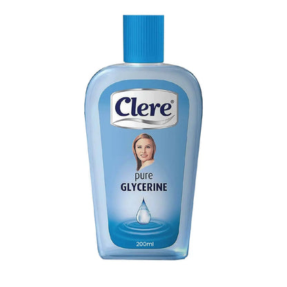 CLERE 100% Pure Glycerin Liquid for Versatile Body Skin Care, Glycerine for Face Moisturizes Dry Skin & Softens, Glycerol Reduces Stretch Marks