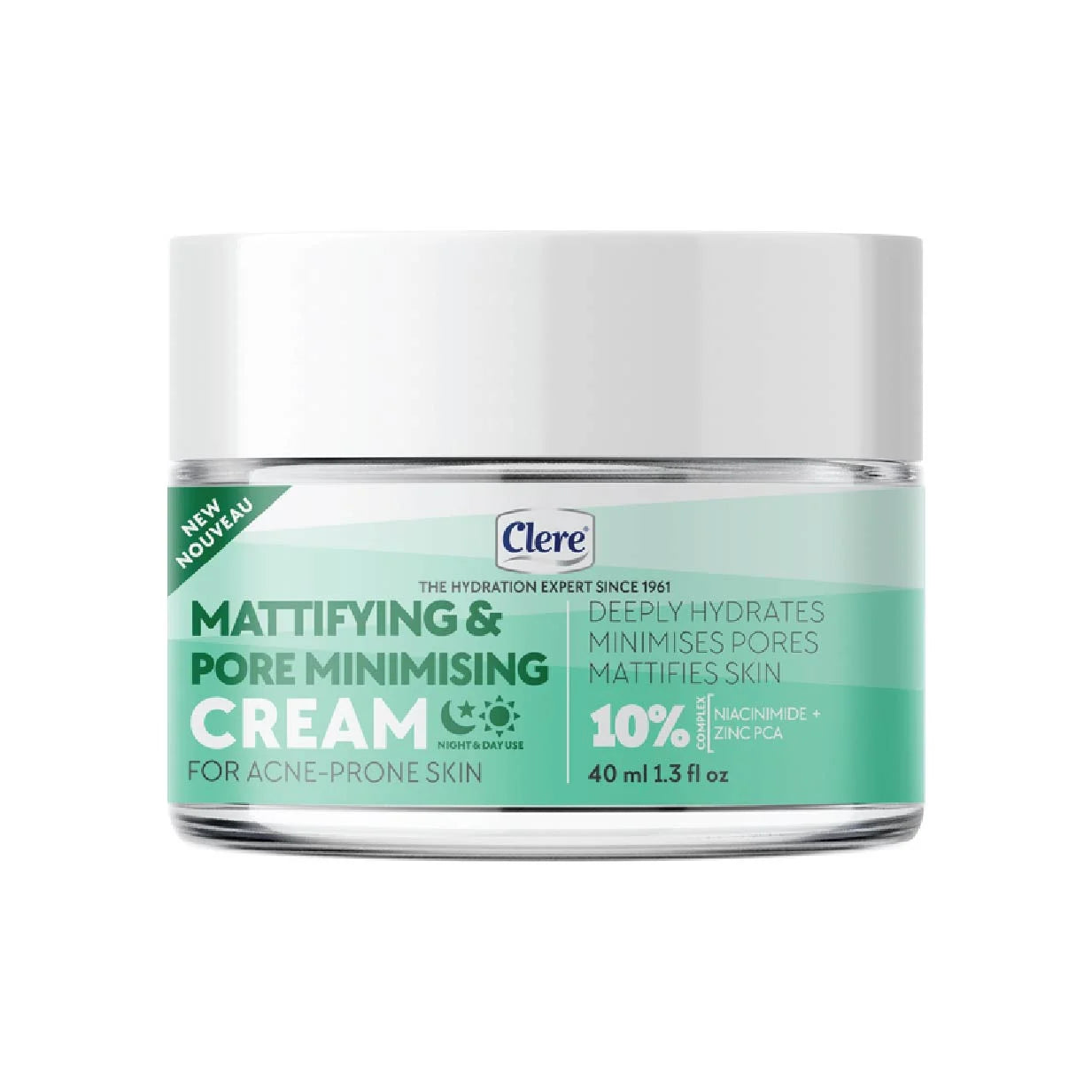 Clere Mattifying & Pore Minimising Cream 40ml