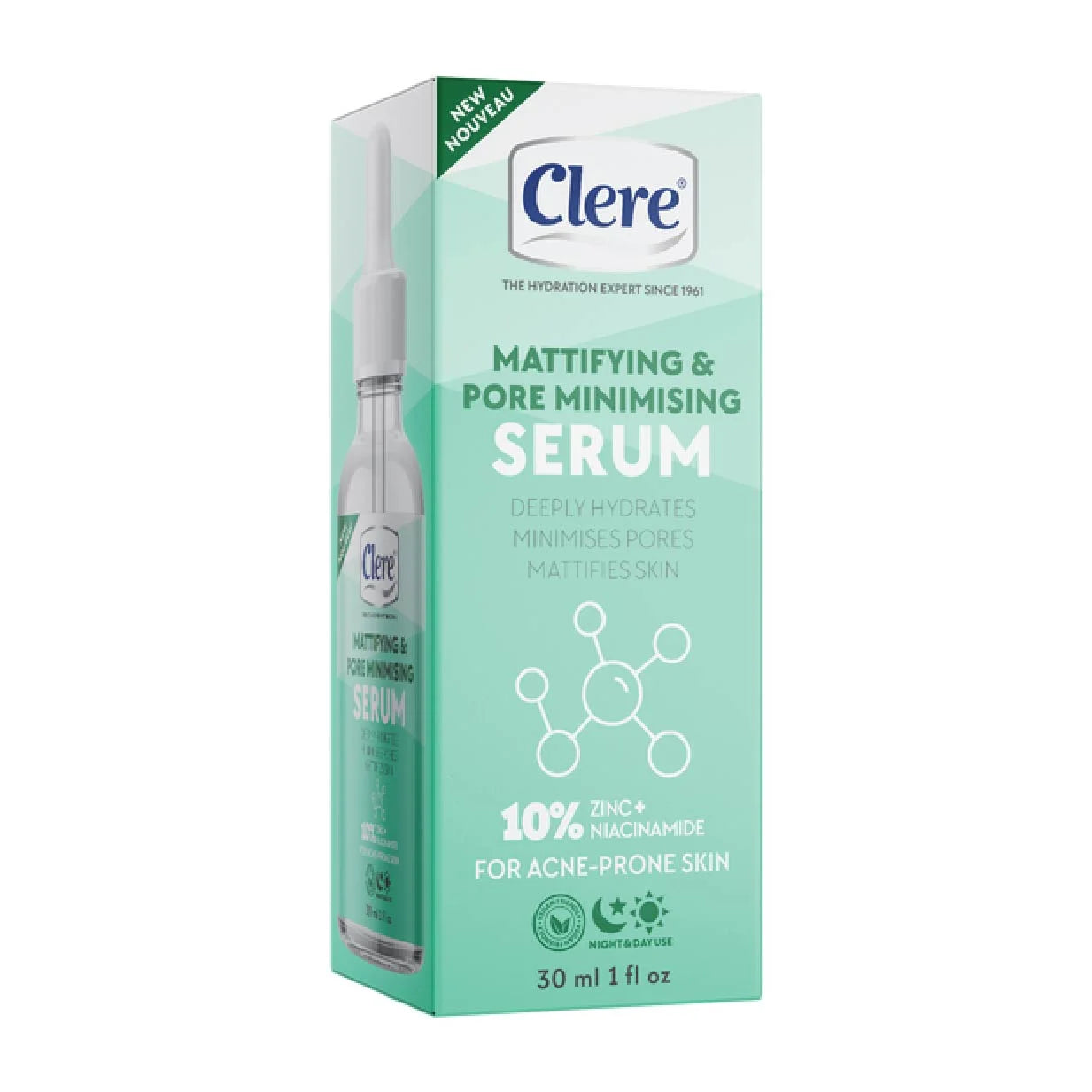 Clere Mattifying & Pore Minimising Serum 30ml